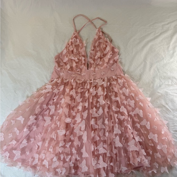 Matching Pink Butterfly Dresses Mommy and Me - Picture 7 of 14